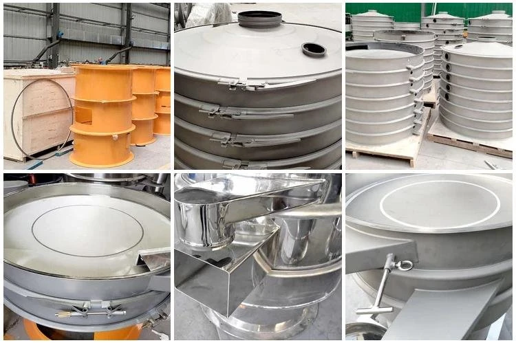 plastic resin powder sieving vibrating screen machine details